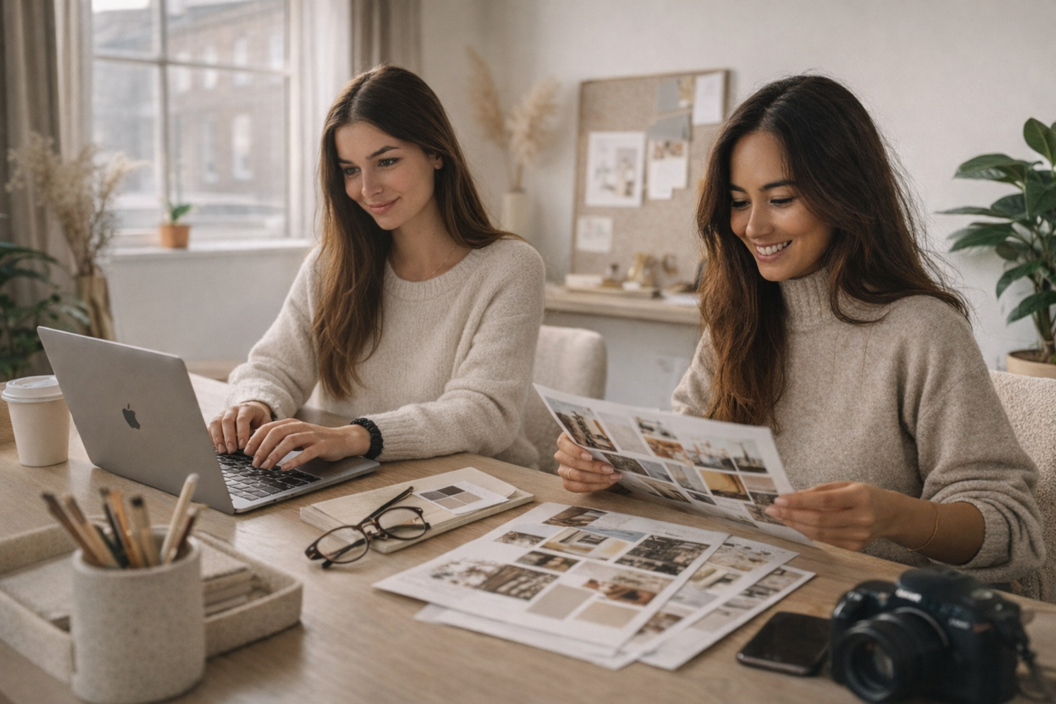 Sensocional founders working together in a bright London studio